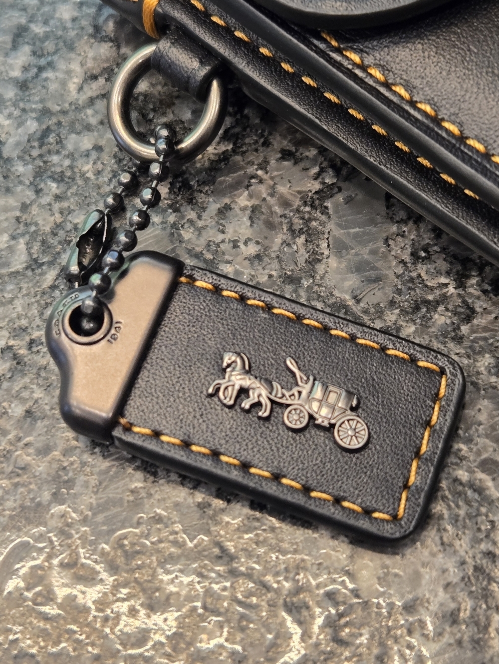 Coach Black Leather Glovetan Clutch - Picture 9 of 9